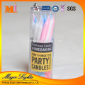 Sostenedor de la protección del medio ambiente Taper Birthday Candle en envase redondo